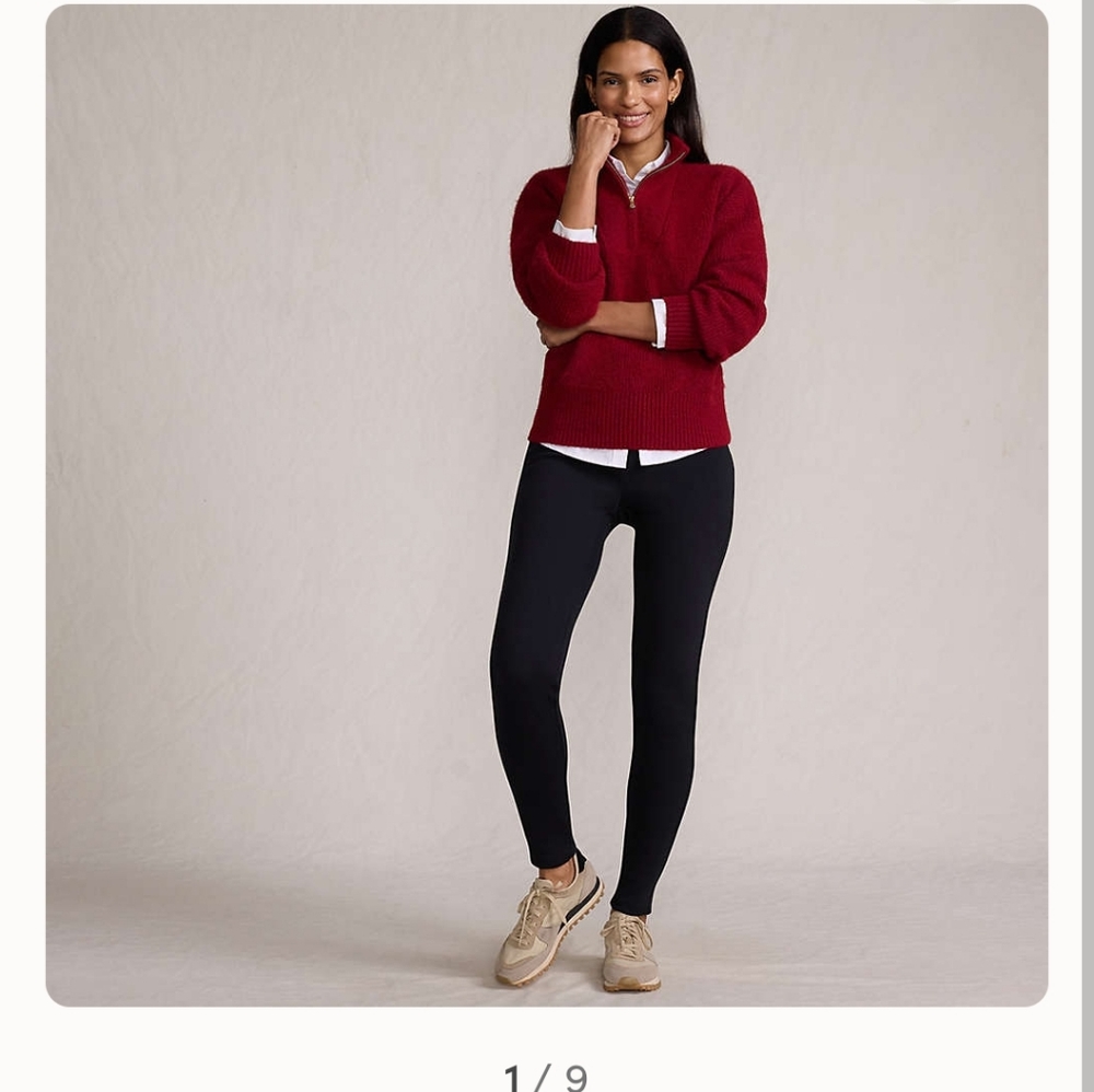 Lands' End Women's Classic Black Leggings
